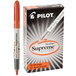 Pilot 16009 Spotliter Supreme Fluorescent Orange Chisel Tip Pen Style Highlighter - 12/Pack Main Thumbnail 2