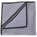 A grey and black Unger Ninja Microfiber cleaning cloth with a black border.