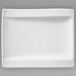Villeroy & Boch 10-2525-2660 NewWave 7" x 6" Rectangular White Premium Porcelain Plate - 4/Case Main Thumbnail 1