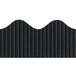 Black wavy decorative border with a grey and black striped design.