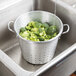Town 38013 36 Qt. Tapered Aluminum Vegetable Colander with Handles Main Thumbnail 1