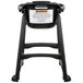 Lancaster Table & Seating Ready-To-Assemble Black Stackable Restaurant High Chair with Tray and Wheels Main Thumbnail 4