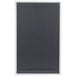 A black rectangular Menu Solutions Alumitique menu board with white border strips on top and bottom.