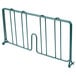 A green Metroseal wire shelf divider with two bars.