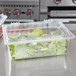 Carlisle 10238Z07 StorPlus EZ Access 1/2 Size Clear Polycarbonate Hinged Lid with Two Handles Main Thumbnail 7
