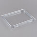 Carlisle 10238Z07 StorPlus EZ Access 1/2 Size Clear Polycarbonate Hinged Lid with Two Handles Main Thumbnail 4