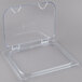 Carlisle 10238Z07 StorPlus EZ Access 1/2 Size Clear Polycarbonate Hinged Lid with Two Handles Main Thumbnail 5