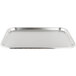 A Vollrath stainless steel oblong serving tray on a counter.