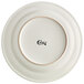Choice 10 1/2" Ivory (American White) Wide Rim Rolled Edge Stoneware Plate - 12/Case Main Thumbnail 4