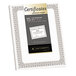 Southworth CTP1W Premium Certificates 8 1/2" x 11" White Pack of 66# Certificate Paper with Fleur Silver Foil Border - 15 Sheets Main Thumbnail 1