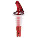 Tablecraft 143A .625 oz. Red Spout / Black Tail Measured Liquor Pourer without Collar   - 12/Pack Main Thumbnail 1