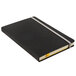 A black TOPS hardcover journal with a yellow band.