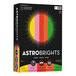 A white box of Astrobrights Vintage Color paper with colorful circles and white text.