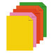 A stack of Astrobrights vintage color paper in various colors including yellow and pink.