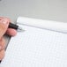 Ampad 20-210 8 1/2" x 11 3/4" Quadrille Ruled White Perforated Writing Pad - 12/Pack Main Thumbnail 7
