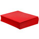 A stack of Oxford red high gloss laminated paper folders.