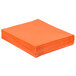 A stack of orange Oxford embossed paper folders.