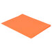 An orange rectangular Oxford paper pocket folder.