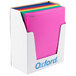 A box of Oxford file folders in assorted colors.