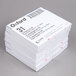A stack of Oxford white ruled index cards in white packaging.
