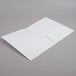 Oxford 51704EE Letter Size 2-Pocket High Gloss Laminated Paper Pocket Folder, White - 25/Box Main Thumbnail 5