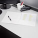 Oxford 51704EE Letter Size 2-Pocket High Gloss Laminated Paper Pocket Folder, White - 25/Box Main Thumbnail 9