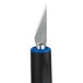 An X-Acto Retract-A-Blade knife with a black and blue handle.