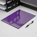 Oxford 51726EE Letter Size 2-Pocket High Gloss Laminated Paper Pocket Folder, Purple - 25/Box Main Thumbnail 1