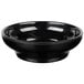 A black Thunder Group melamine salsa dish with a white background.