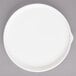 Bon Chef 1400004P Stacked Lines 7 1/2" White Porcelain Salad Plate - 24/Case Main Thumbnail 2