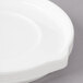 Bon Chef 1400007P Stacked Lines 5 1/2" White Porcelain Saucer - 36/Case Main Thumbnail 4