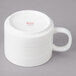 Bon Chef 1400006P Stacked Lines 7 oz. White Porcelain Cup - 36/Case Main Thumbnail 5
