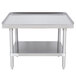 Advance Tabco ES-303 30" x 36" Stainless Steel Equipment Stand with Stainless Steel Undershelf Main Thumbnail 1