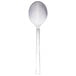 A Walco stainless steel dessert spoon with a silver handle.