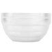 A Vollrath white double wall beehive serving bowl.