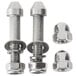 An Avantco mixer bowl bolt and nut set with two nuts and bolts.