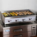 Cooking Performance Group 48CBRRBNL 48" Gas Radiant Charbroiler with 52", 2 Drawer Refrigerated Chef Base - 160,000 BTU Main Thumbnail 1