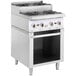 Cooking Performance Group 24RSUSBNL 24 inch Step-Up Gas Range / Hot Plate with Storage Base and High Output Burners - 120,000 BTU