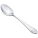A Walco stainless steel dessert spoon with an Art Deco handle.