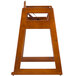 Tablecraft 6666163 Hardwood High Chair with Walnut Finish - Assembled Main Thumbnail 2