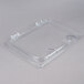 Carlisle 10239Z07 StorPlus EZ Access 1/2 Size Clear Polycarbonate Hinged Lid with One Notch Main Thumbnail 3