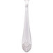 A Walco stainless steel bouillon spoon with a design on the handle.