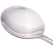 A Walco Meteor stainless steel bouillon spoon with a silver handle.