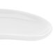 CAC CRS-8 Festiware Crescent Shaped Salad Plate 8 3/4" x 5" - Super White - 36/Case Main Thumbnail 7