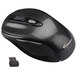 An Innovera black optical wireless mouse with a USB cable.