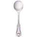 A Walco stainless steel bouillon spoon with a handle.