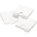 Three white Vaultz CD file folder boxes, one open and two closed.