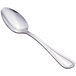 A close-up of a Walco Marcie stainless steel teaspoon with a silver handle and spoon.