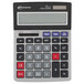 An Innovera grey and black calculator with large digits.