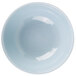 A light blue bowl with a white background.